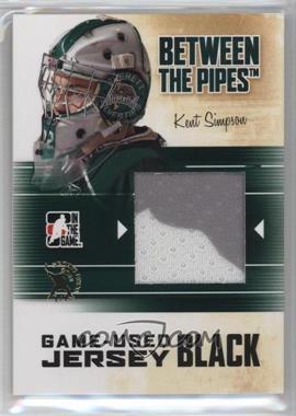 2010-11 In the Game Between the Pipes - Game-Used - Black Jersey Spring Expo #M-36 - Kent Simpson /1