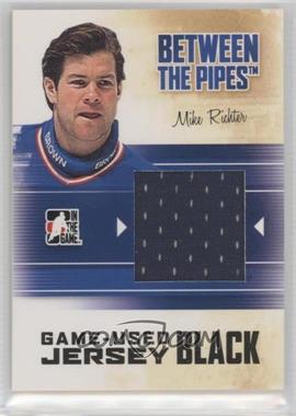 2010-11 In the Game Between the Pipes - Game-Used - Black Jersey #M-37 - Mike Richter /120