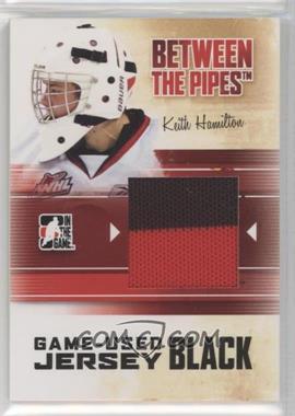 2010-11 In the Game Between the Pipes - Game-Used - Black Jersey #M-60 - Keith Hamilton /120