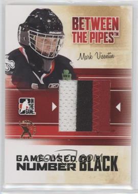2010-11 In the Game Between the Pipes - Game-Used - Black Number Spring Expo #M-40 - Mark Visentin /1