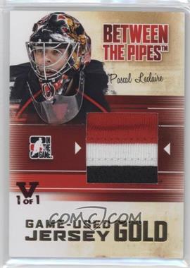 2010-11 In the Game Between the Pipes - Game-Used - Gold Jersey ITG Vault Ruby #M-47 - Pascal Leclaire /1