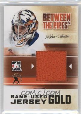2010-11 In the Game Between the Pipes - Game-Used - Gold Jersey Spring Expo #M-45 - Mikko Koskinen /1