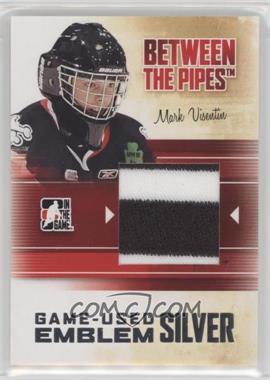 2010-11 In the Game Between the Pipes - Game-Used - Silver Emblem #M-40 - Mark Visentin