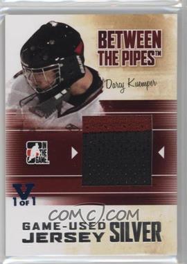 2010-11 In the Game Between the Pipes - Game-Used - Silver Jersey ITG Vault Sapphire #M-09 - Darcy Kuemper /1