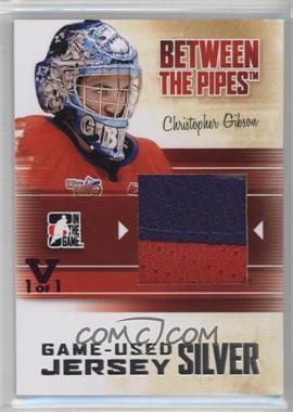 2010-11 In the Game Between the Pipes - Game-Used - Silver Jersey ITG Vault Violet #M-06 - Christopher Gibson /1