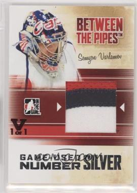 2010-11 In the Game Between the Pipes - Game-Used - Silver Jersey ITG Vault Violet #M-63 - Semyon Varlamov /1