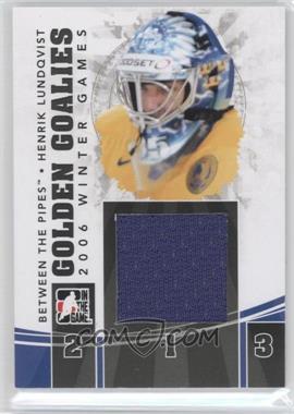 2010-11 In the Game Between the Pipes - Golden Goalies - Black #GG-13 - Henrik Lundqvist /80