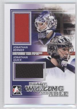 2010-11 In the Game Between the Pipes - Ready, Willing and Able - Silver #RWA-06 - Jonathan Bernier, Jonathan Quick /30