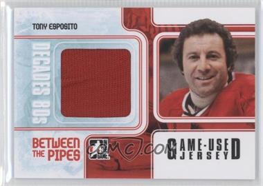 2010-11 In the Game Decades 1980s - Between the Pipes Game-Used Jersey - Black #BTPJ-03 - Tony Esposito