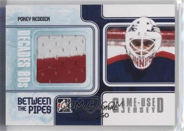 2010-11 In the Game Decades 1980s - Between the Pipes Game-Used Jersey - Silver The National Chicago #BTPJ-10 - Pokey Reddick /1