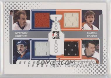 2010-11 In the Game Decades 1980s - Cup Clashes Game-Used - Silver #CC-01 - Bob Nystrom, Bobby Clarke, Brock Trotter, Bill Barber /30