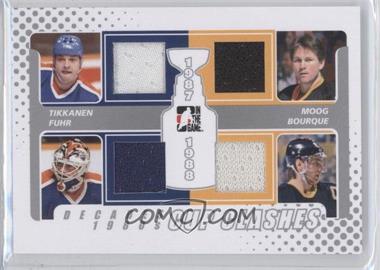 2010-11 In the Game Decades 1980s - Cup Clashes Game-Used - Silver #CC-09 - Esa Tikkanen, Grant Fuhr, Andy Moog, Ray Bourque /30