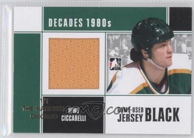 2010-11 In the Game Decades 1980s - Game-Used Jersey - Black National Convention Chicago #M-25 - Dino Ciccarelli /1