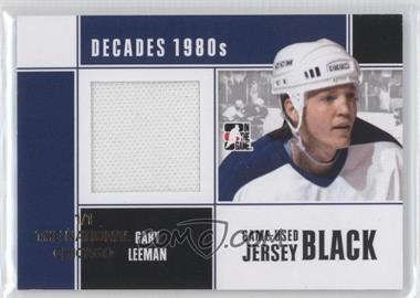 2010-11 In the Game Decades 1980s - Game-Used Jersey - Black National Convention Chicago #M-27 - Gary Leeman /1