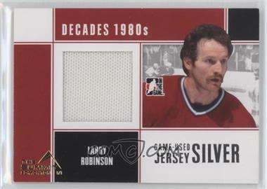 2010-11 In the Game Decades 1980s - Game-Used Jersey - Silver The Summit Edmonton #M-39 - Larry Robinson /1