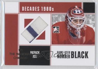 2010-11 In the Game Decades 1980s - Game-Used Number - Black National Convention Chicago #M-70 - Patrick Roy /1