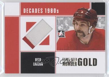 2010-11 In the Game Decades 1980s - Game-Used Number - Gold #M-65 - Reed Larson