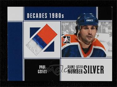 2010-11 In the Game Decades 1980s - Game-Used Number - Silver #M-72 - Paul Coffey [EX to NM]