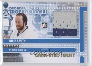 2010-11 In the Game Decades 1980s - Trophy Winners Game-Used Jersey - Gold #TWJ-06 - Billy Smith /10
