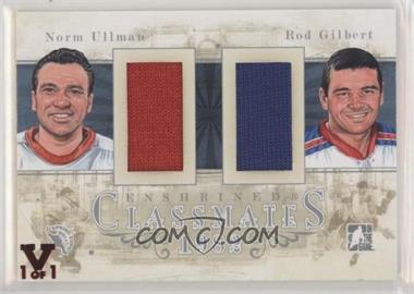 2010-11 In the Game Enshrined - Classmates - Silver ITG Vault Ruby #CM-50 - Norm Ullman, Rod Gilbert /1