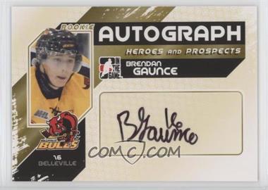 2010-11 In the Game Heroes and Prospects - Autographs #A-BG - Brendan Gaunce