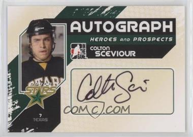 2010-11 In the Game Heroes and Prospects - Autographs #A-CS - Colton Sceviour