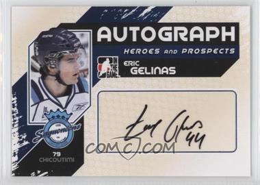 2010-11 In the Game Heroes and Prospects - Autographs #A-EGE - Eric Gelinas