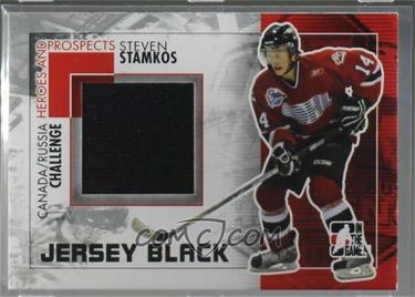 2010-11 In the Game Heroes and Prospects - Canada/Russia Challenge Game-Used - Black Jersey #CRM-32 - Steven Stamkos [Noted]