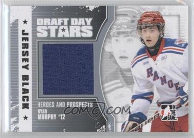 2010-11 In the Game Heroes and Prospects - Draft Day Stars - Black Jersey #DDSM-06 - Ryan Murphy