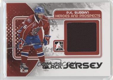 2010-11 In the Game Heroes and Prospects - Game-Used - Black Jersey #M-36 - P.K. Subban
