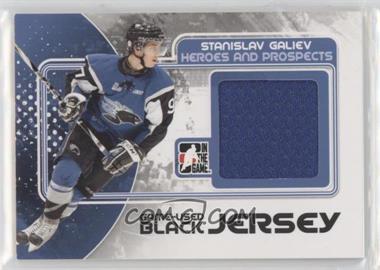 2010-11 In the Game Heroes and Prospects - Game-Used - Black Jersey #M-45 - Stanislav Galiev