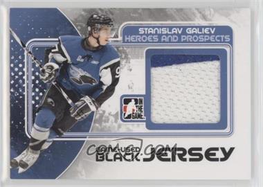 2010-11 In the Game Heroes and Prospects - Game-Used - Black Jersey #M-45 - Stanislav Galiev