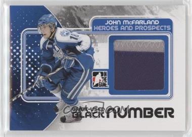 2010-11 In the Game Heroes and Prospects - Game-Used - Black Number #M-22 - John McFarland