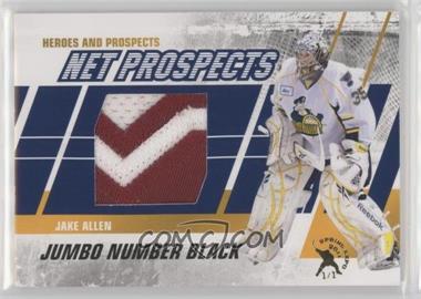 2010-11 In the Game Heroes and Prospects - Net Prospects - Jumbo Black Number Spring Expo #NPM-01 - Jake Allen /1