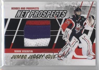 2010-11 In the Game Heroes and Prospects - Net Prospects - Jumbo Gold Jersey #NPM-05 - Mark Visentin