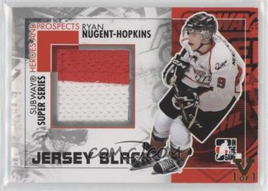 2010-11 In the Game Heroes and Prospects - Subway Series Game-Used - Black Jersey ITG Vault Gold #SSM-26 - Ryan Nugent-Hopkins /1