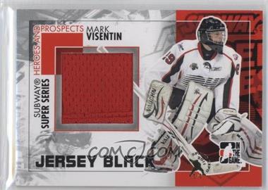 2010-11 In the Game Heroes and Prospects - Subway Series Game-Used - Black Jersey Spring Expo #SSM-04 - Mark Visentin /1