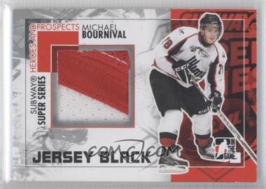 2010-11 In the Game Heroes and Prospects - Subway Series Game-Used - Black Jersey #SSM-17 - Michael Bournival