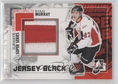 2010-11 In the Game Heroes and Prospects - Subway Series Game-Used - Black Jersey #SSM-22 - Ryan Murray
