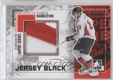 2010-11 In the Game Heroes and Prospects - Subway Series Game-Used - Black Jersey #SSM-27 - Curtis Hamilton