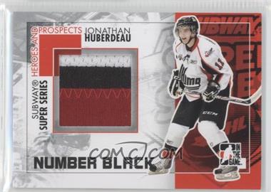 2010-11 In the Game Heroes and Prospects - Subway Series Game-Used - Black Number #SSM-13 - Jonathan Huberdeau /6