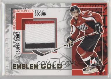 2010-11 In the Game Heroes and Prospects - Subway Series Game-Used - Gold Emblem ITG Vault Ruby #SSM-34 - Tyler Seguin /1