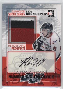 2010-11 In the Game Heroes and Prospects - Subway Super Series Game-Used Autographs - Black Number & Auto #SSMA-RNH - Ryan Nugent-Hopkins