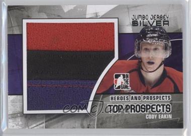 2010-11 In the Game Heroes and Prospects - Top Prospects - Jumbo Silver Jersey #JM-04 - Cody Eakin /30