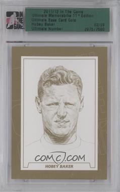 2010-11 In the Game Ultimate Memorabilia 10th Edition - [Base] - Gold #_HOBA - Hobey Baker /9 [Uncirculated]