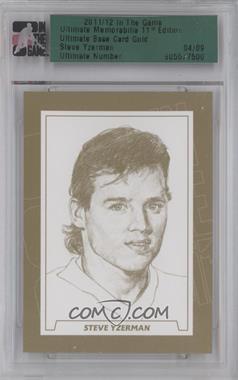 2010-11 In the Game Ultimate Memorabilia 10th Edition - [Base] - Gold #_STYZ - Steve Yzerman /9