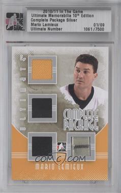 2010-11 In the Game Ultimate Memorabilia 10th Edition - Complete Package - Silver #_MALE - Mario Lemieux /9