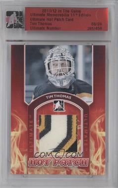 2010-11 In the Game Ultimate Memorabilia 10th Edition - Hot Patch #_TITH - Tim Thomas /9