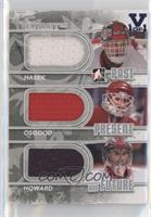 Dominik Hasek, Chris Osgood, Jimmy Howard #/1