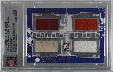 2010-11 In the Game Ultimate Memorabilia 10th Edition - Rivalry - Silver #GBCM - Wayne Gretzky, Mike Bossy, Paul Coffey, Billy Smith /19 [Uncirculated]